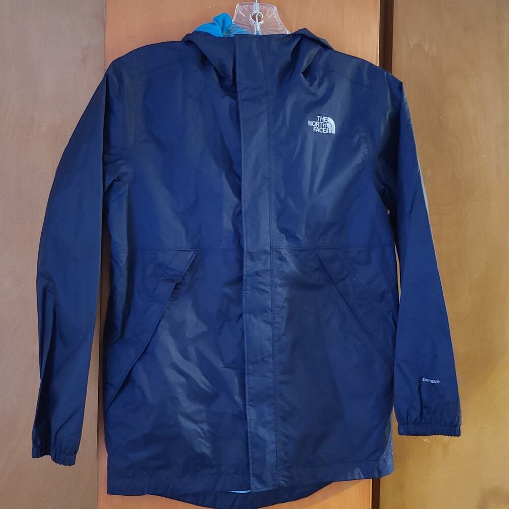 Boys The North Face Dryvent Full Zip Jacket Medium 10/12 Blue Gorpcore